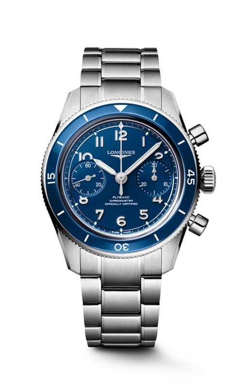Longines  Stainless Steel 39.5 Blue Dial Stainless Steel Strap