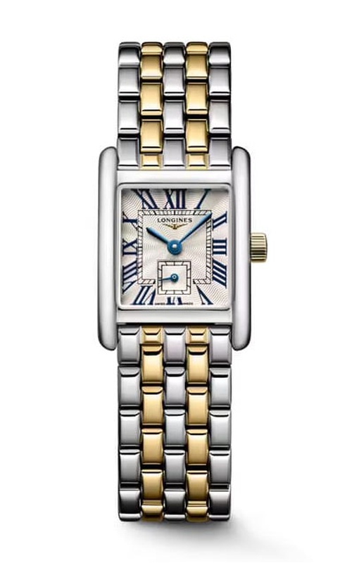 Longines LONGINES MINI DOLCEVITA Stainless Steel  White Dial 18K Yellow Gold and Stainless Steel Strap