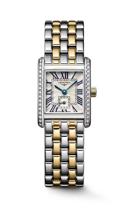 Longines LONGINES MINI DOLCEVITA Stainless Steel  White Dial 18K Yellow Gold and Stainless Steel Strap