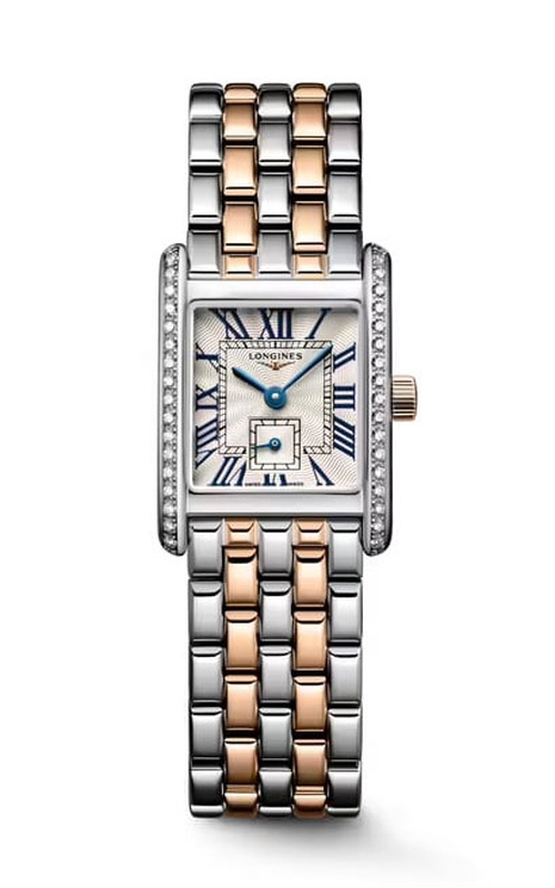 Longines LONGINES MINI DOLCEVITA Stainless Steel  White Dial 18K Rose Gold and Stainless Steel Strap