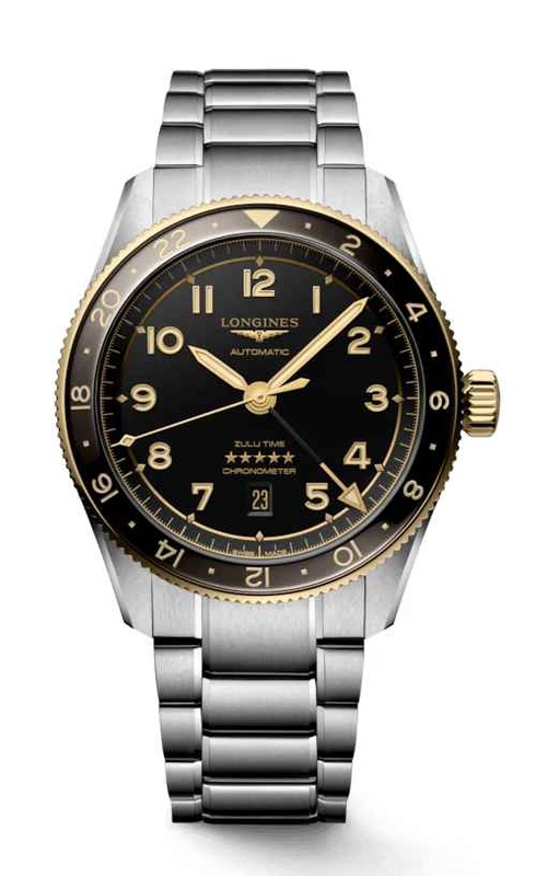 Longines LONGINES SPIRIT Stainless Steel 42 Black Dial Stainless Steel Strap