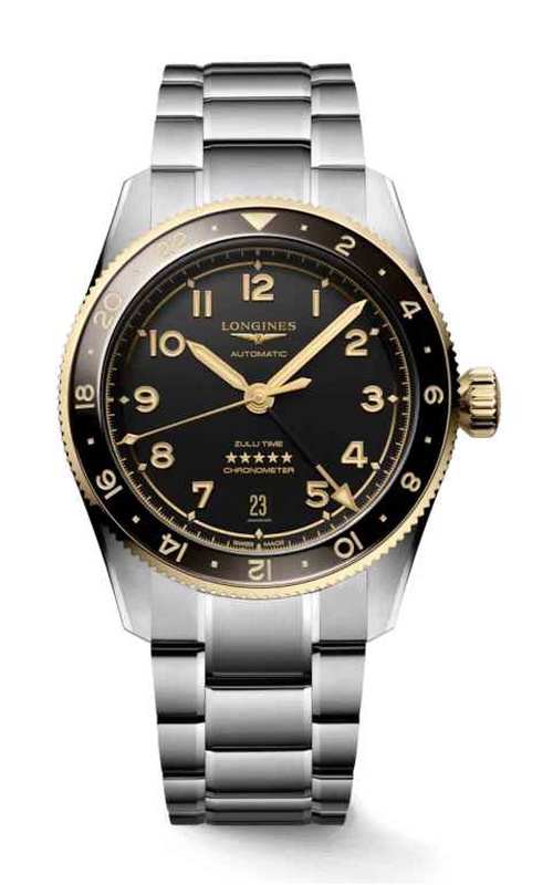 Longines LONGINES SPIRIT Stainless Steel 39 Black Dial Stainless Steel Strap