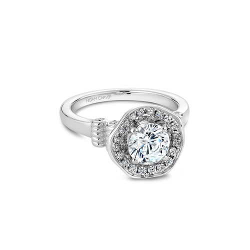 Noam Carver Floral Engagement Ring B014-01A