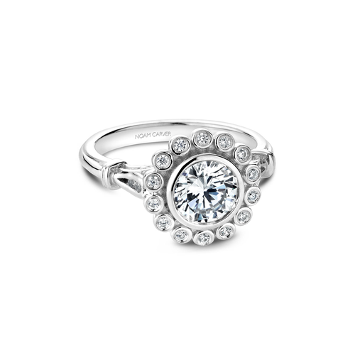Noam Carver Floral Engagement Ring B170-01A