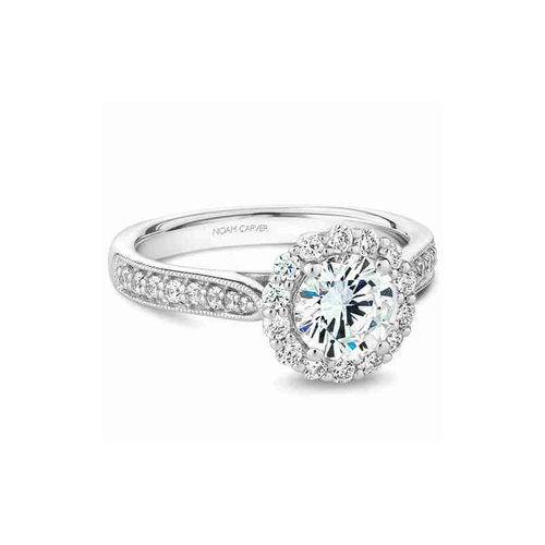 Noam Carver Floral Engagement Ring B250-01A