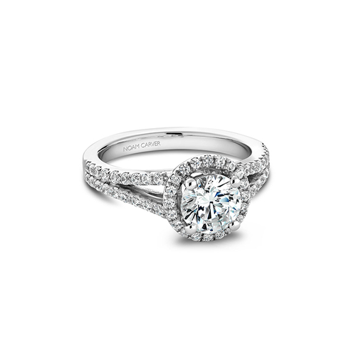 Noam Carver Halo Engagement Ring B015-02A