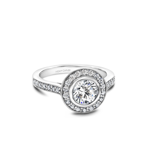Noam Carver Halo Engagement Ring B153-01A