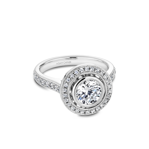 Noam Carver Bezel Engagement Ring R040-02A