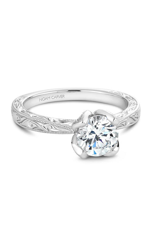 Noam Carver Engagement Ring Floral B019-02EA