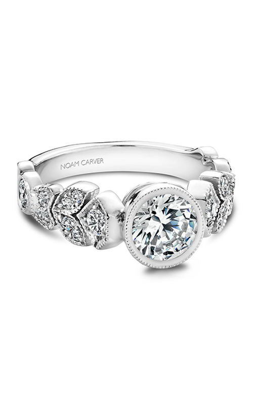 Noam Carver Engagement Ring Floral B028-01A
