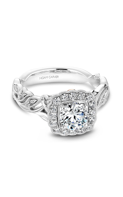 Noam Carver Engagement Ring Floral B075-01A
