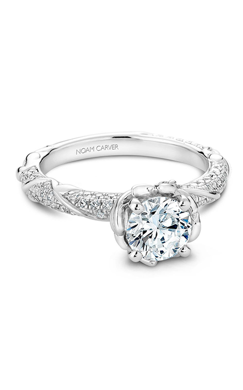Noam Carver Engagement Ring Floral B081-02A
