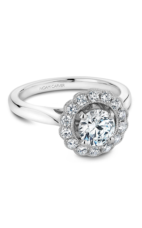 Noam Carver Engagement Ring Floral B086-01A