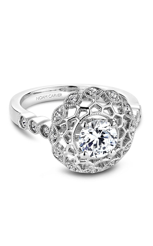 Noam Carver Engagement Ring Floral B068-01A