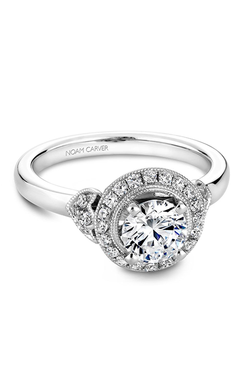 Noam Carver Engagement Ring Floral B072-01A