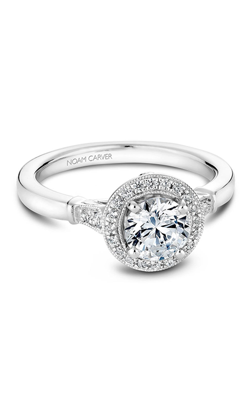 Noam Carver Engagement Ring Floral B077-01A