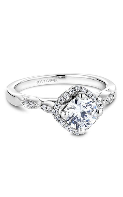 Noam Carver Engagement Ring Floral B084-01A