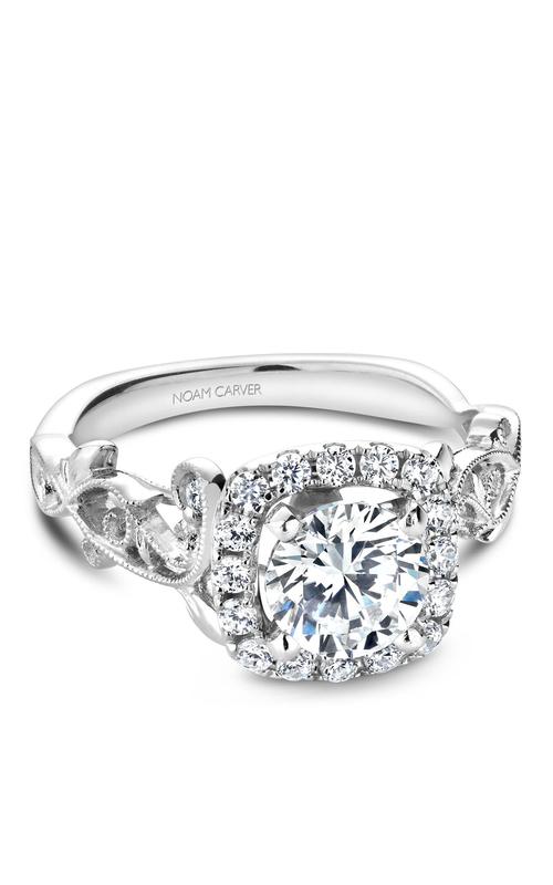 Noam Carver Engagement Ring Floral B151-01A