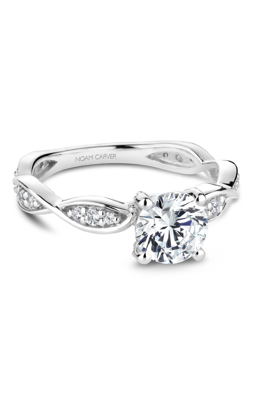Noam Carver Engagement Ring Floral B197-01A