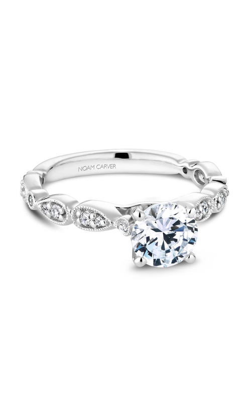 Noam Carver Engagement Ring Floral B204-01A