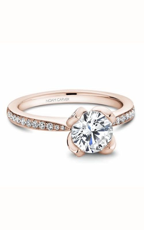 Noam Carver Engagement Ring Floral B019-01RA