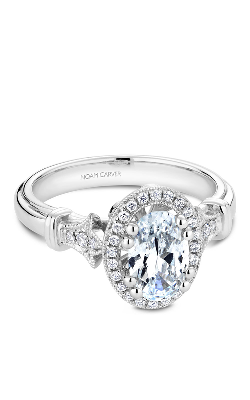 Noam Carver Engagement Ring Floral B076-02A