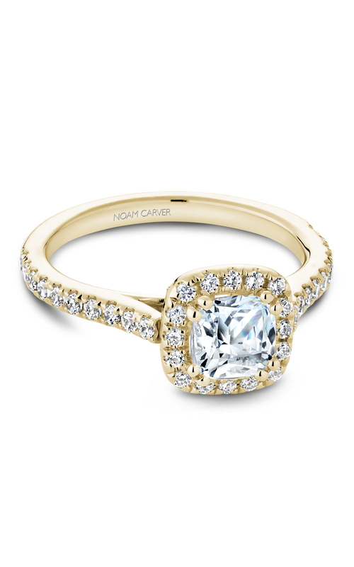 Noam Carver Halo Halo Cushion Engagement Ring R050-05YA