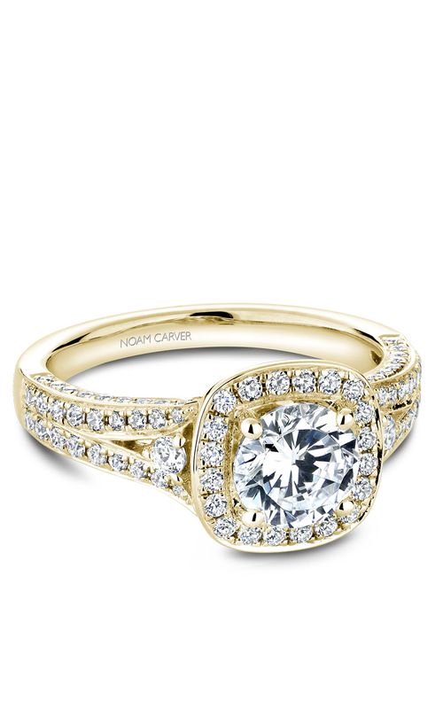 Noam Carver Halo Engagement Ring B172-01YA Noam Carver Halo Engagement Ring B172-01YA