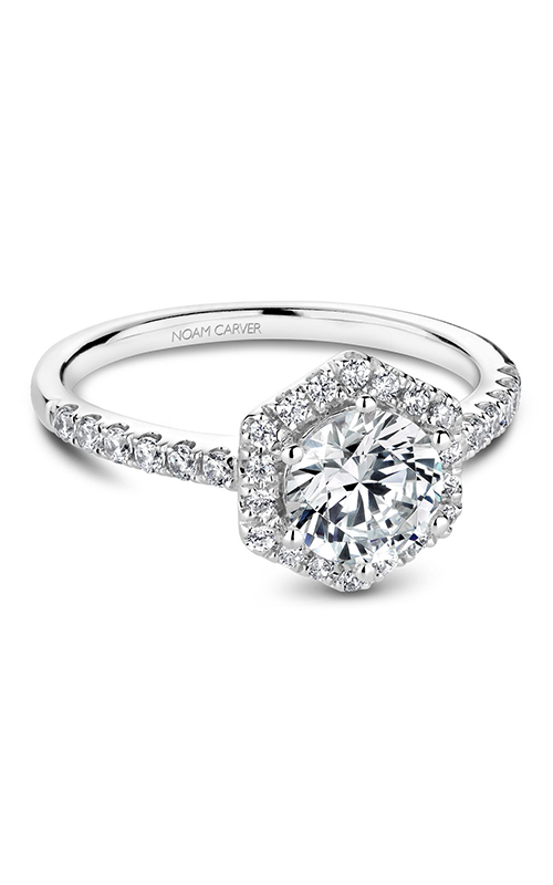 Noam Carver Halo Engagement Ring B214-01A Noam Carver Halo Engagement Ring B214-01A