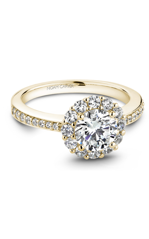 Noam Carver Halo Engagement Ring B100-07YA Noam Carver Halo Engagement Ring B100-07YA