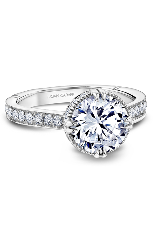 Noam Carver Atelier Halo Round Engagement Ring A004-03A