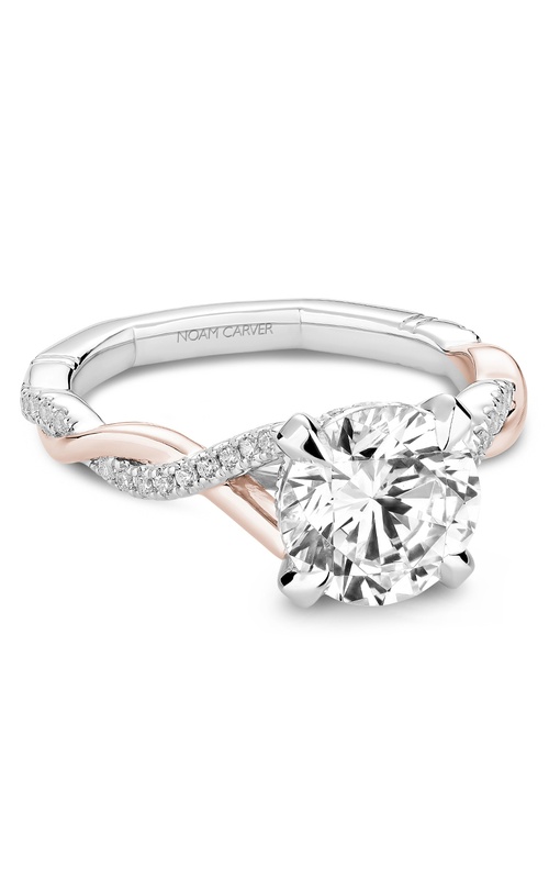 Noam Carver Atelier Sidestone Round Engagement Ring A046-01WRA