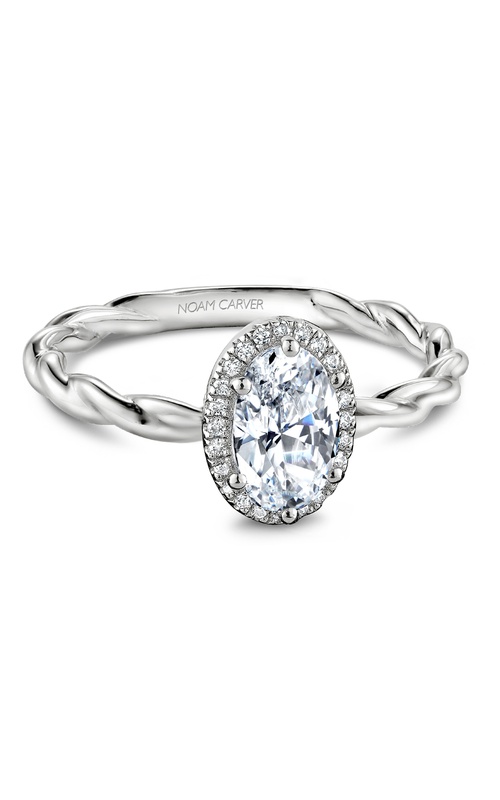 Noam Carver  Halo Oval Engagement Ring B177-01A