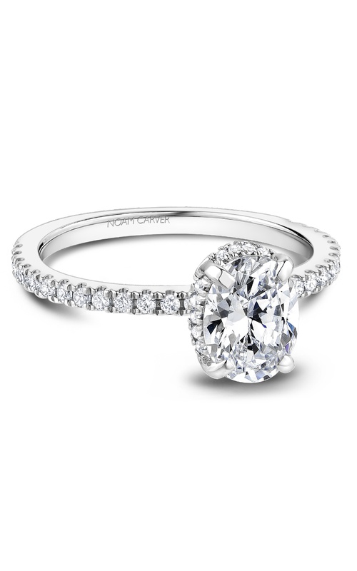 Noam Carver  Halo Oval Engagement Ring B264-01A