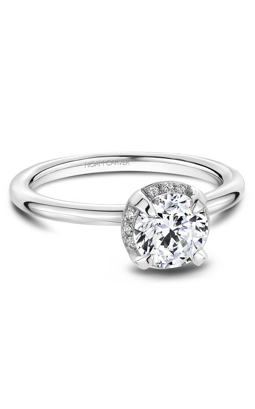 Noam Carver  Halo Round Engagement Ring B520-01A