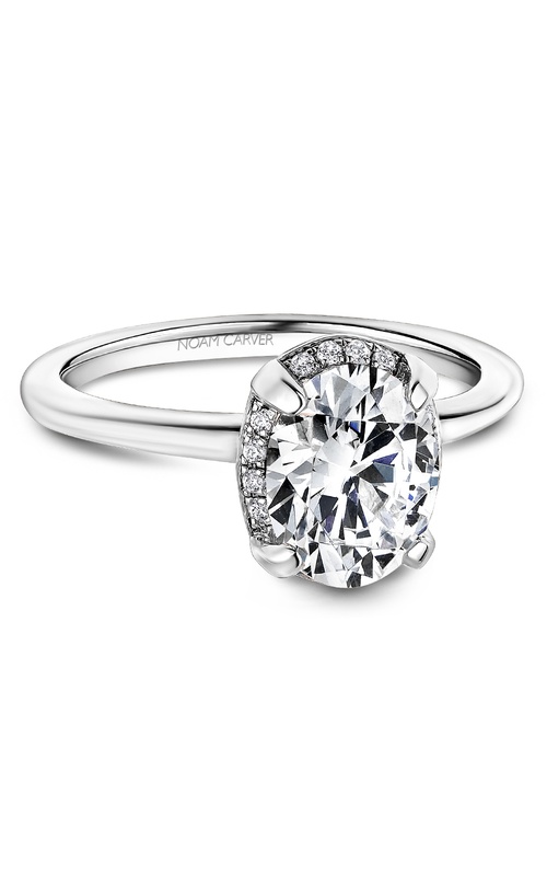 Noam Carver  Halo Oval Engagement Ring B520-03A