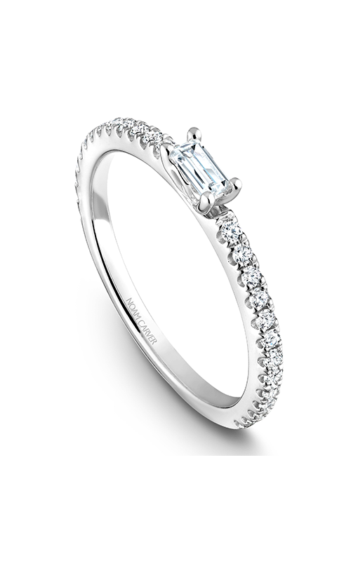 Noam Carver Stackables  14K White Gold Wedding Band STB16-1W