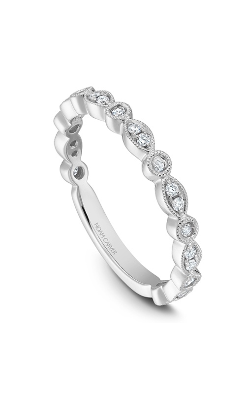 Noam Carver Stackables  14K White Gold Wedding Band STB4-1W