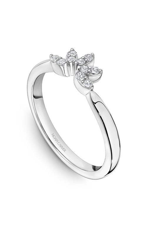 Noam Carver Stackables  18K White Gold Wedding Band STC11-1W