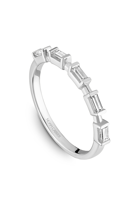 Noam Carver Stackables  18K White Gold Wedding Band STC12-1W
