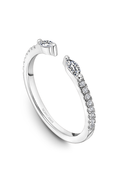 Noam Carver Stackables  18K White Gold Wedding Band STC14-1W