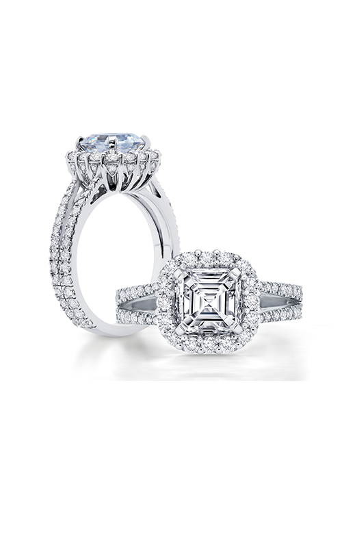 Peter Storm Diverse Halo Engagement Ring WS059_4DiaW Sq