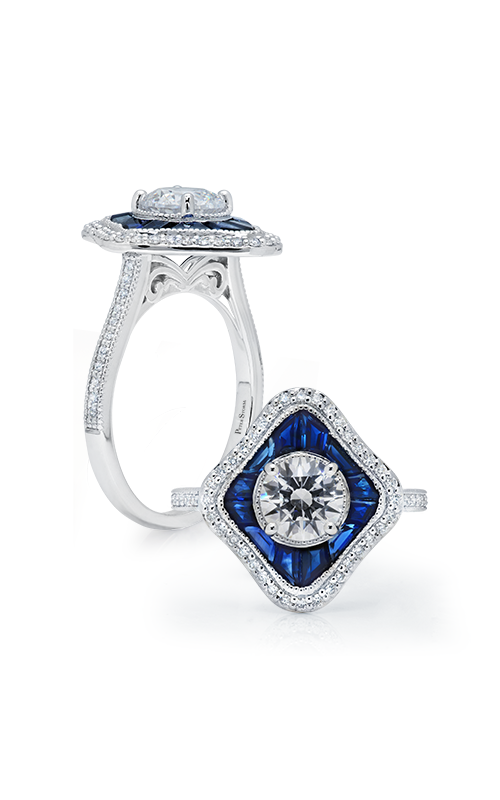 Peter Storm Diverse Halo Engagement Ring WS333_4DBlW