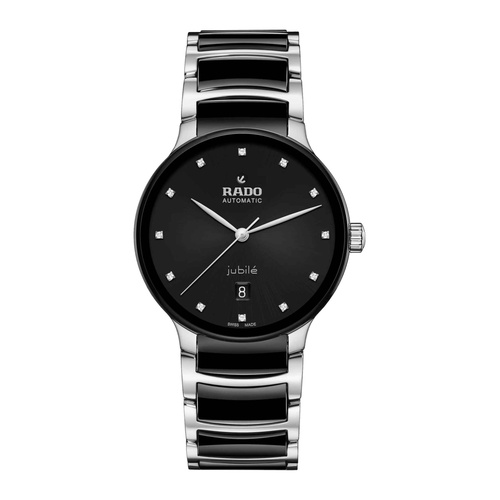 Rado Men's R30927153 Swiss Quartz Movement Watch Rado Centrix R30927153 Stainless steel Black | Dealer | EveryWatch