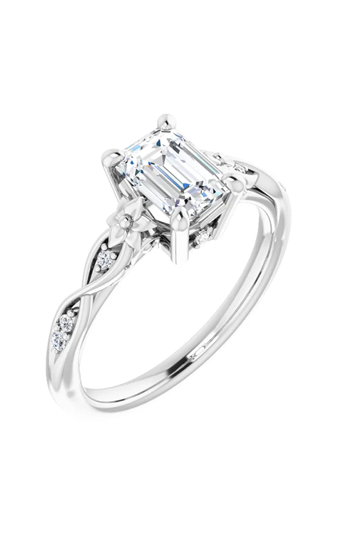 Sharif Essentials Collection Floral Engagement Ring 124642