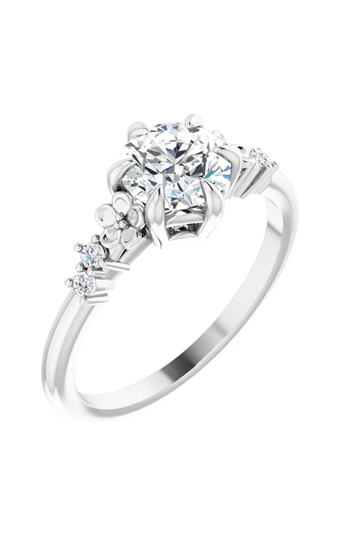 Sharif Essentials Collection Floral Engagement Ring 124557