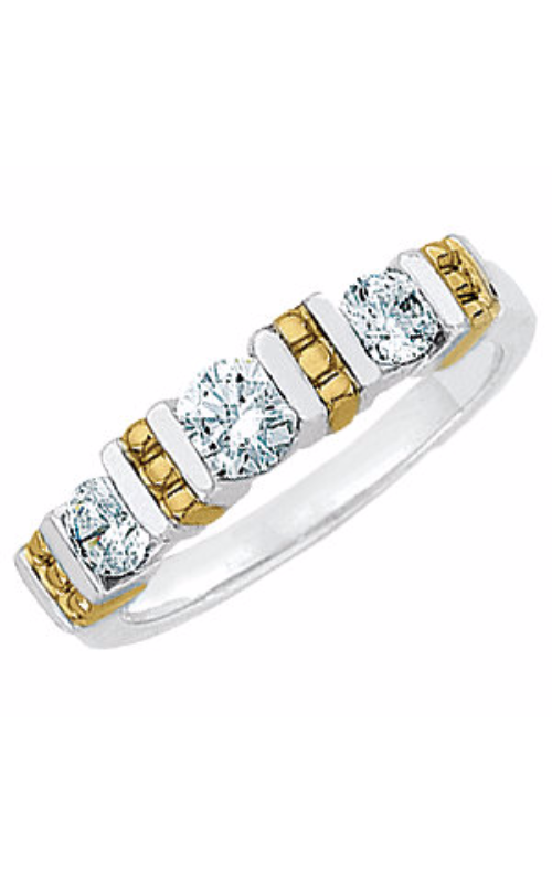 Sharif Essentials Collection Three Stones Wedding Band 120778