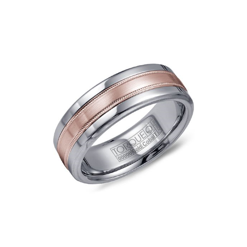 Torque Cobalt and Gold Wedding Band CW020MR75