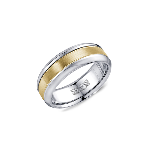 Torque Cobalt and Gold Wedding Band CW109MY75