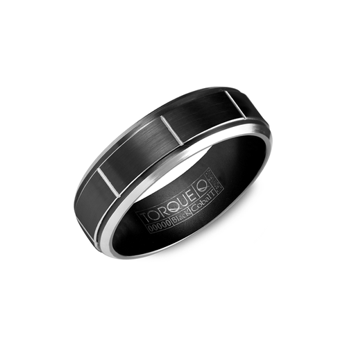 Torque Black Cobalt Wedding Band CBB-7035